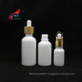 cosmetic oil serum skin care lotion packaging opal white porcelain cosmetic dropper bottle custom WP-20B